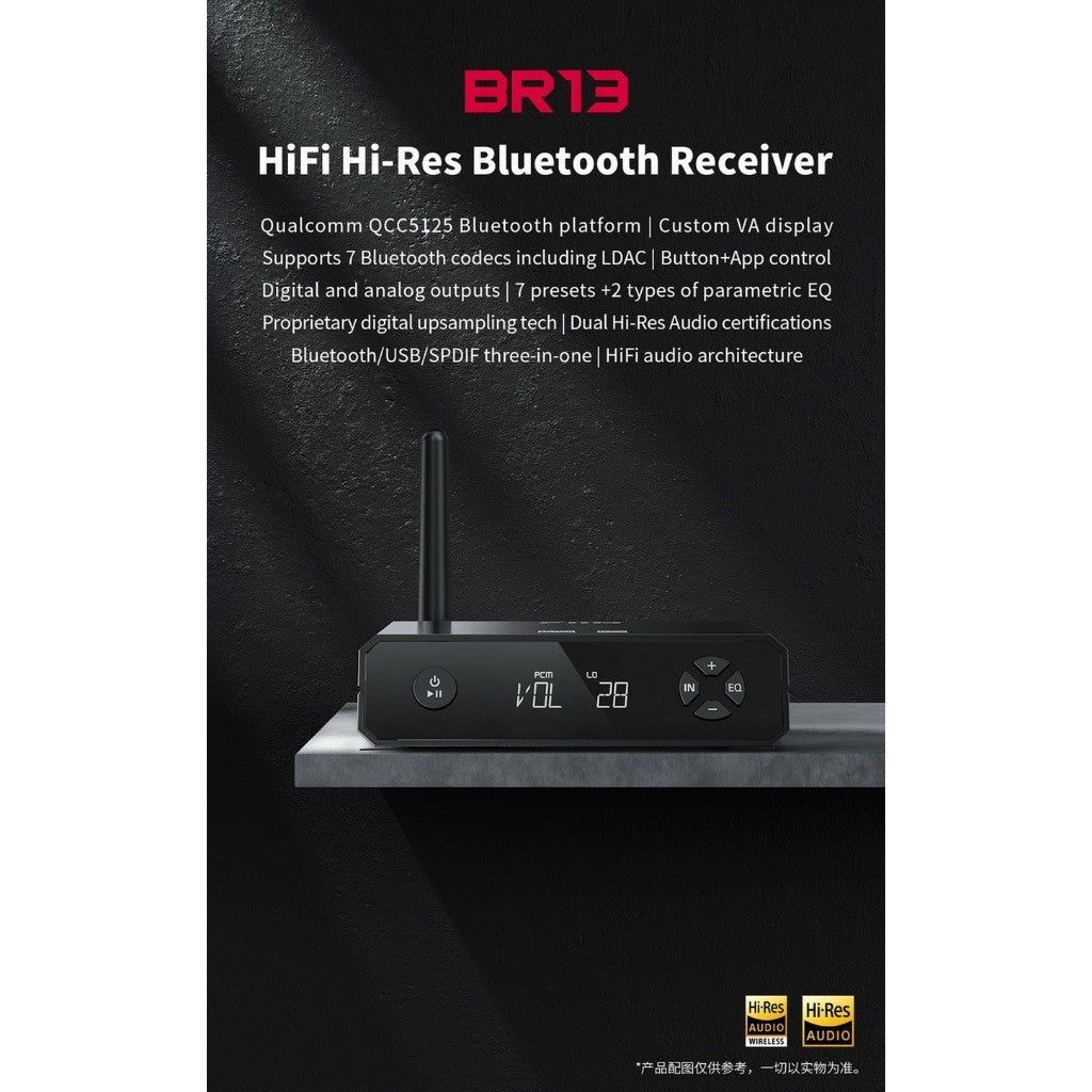 FiiO BR13 ตัวรับสัญญาณ Bluetooth คุณภาพสูง รองรับ Dual Hi-Res รับประกัน 1 ปี
