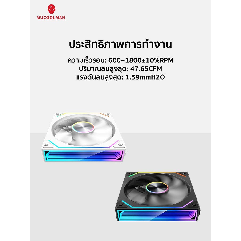 พัดลมระบายความร้อน WJCOOLMAN Celest Pro ARGB รับประกัน 1 ปี