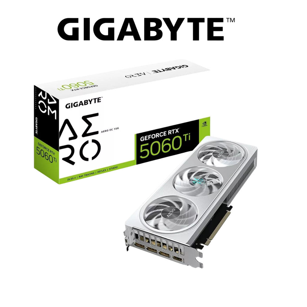 VGA (การ์ดแสดงผล) GIGABYTE GeForce RTX 5060 Ti AERO OC 16G รับประกัน 3 ปี