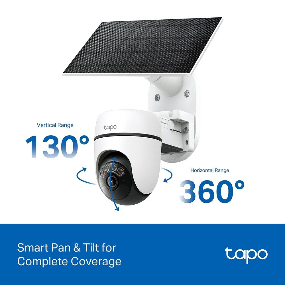 TAPO C610 KIT กล้องวงจรปิด 2K 3MP พร้อมแผงโซลาร์Solar-Powered Pan/Tilt SecurityKit ไม่ต้องใช้เต้ารับ