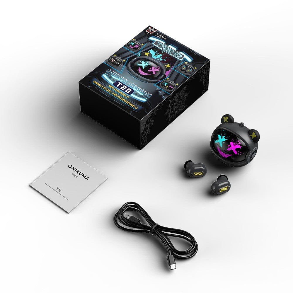 Onikuma T20 TWS หูฟังไร้สาย ฺBluetooth 5.3 มี Game Mode