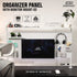 ERGONOZ ชั้นวางของติดโต๊ะ PANEL02 PEGBOARD DIY ขนาด 120 และ 140 cm. รับประกัน 1 ปี
