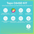 TAPO C645D KIT ชุดกล้องวงจรปิด 2K 3MP แผงโซลาร์ Solar-Powered Dual-Lens Pan/Tilt Security Camera Kit