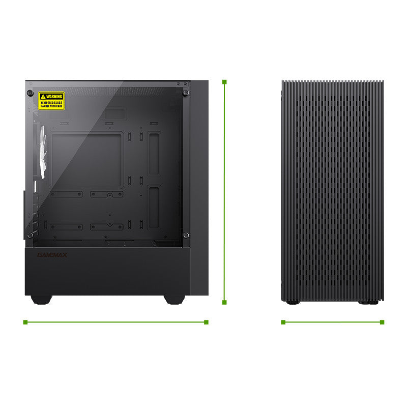 CASE (เคส) GAMMAX EDGE Mini Tower Computer Case M-ATX รับประกัน 1 ปี