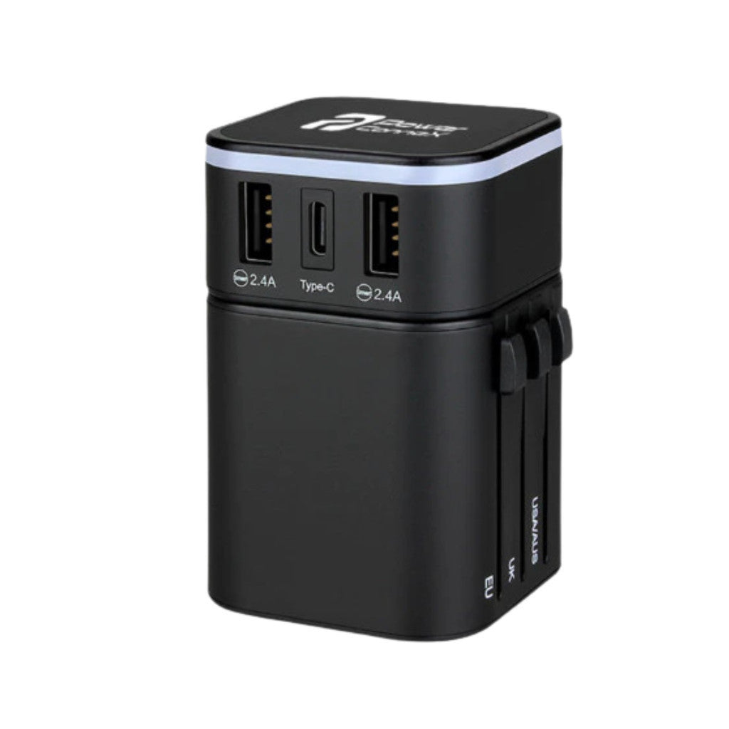 PowerConneX หัวแปลงปลั๊กไฟ Travel Adapter 2-in-1 Combo set PXGA-01-B/W รับประกัน 2 ปี