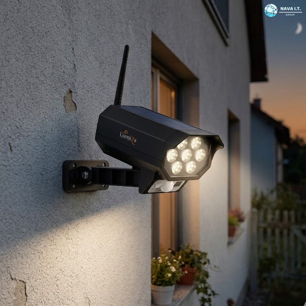 Lumira รุ่น  LSC-031 Solar CCTV Light 45W ไฟสปอร์ตไลท์โซล่าเซลล์ LED ติดตั้งง่าย