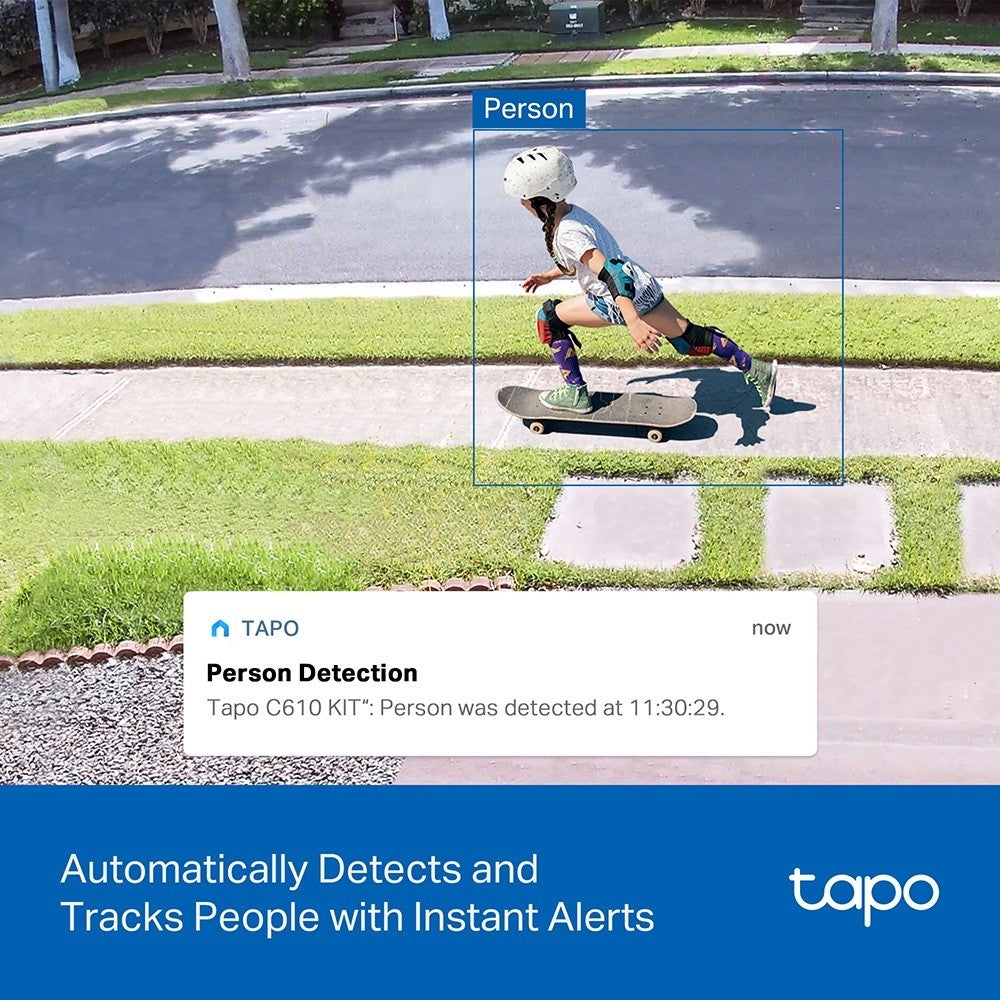 TAPO C610 KIT กล้องวงจรปิด 2K 3MP พร้อมแผงโซลาร์Solar-Powered Pan/Tilt SecurityKit ไม่ต้องใช้เต้ารับ