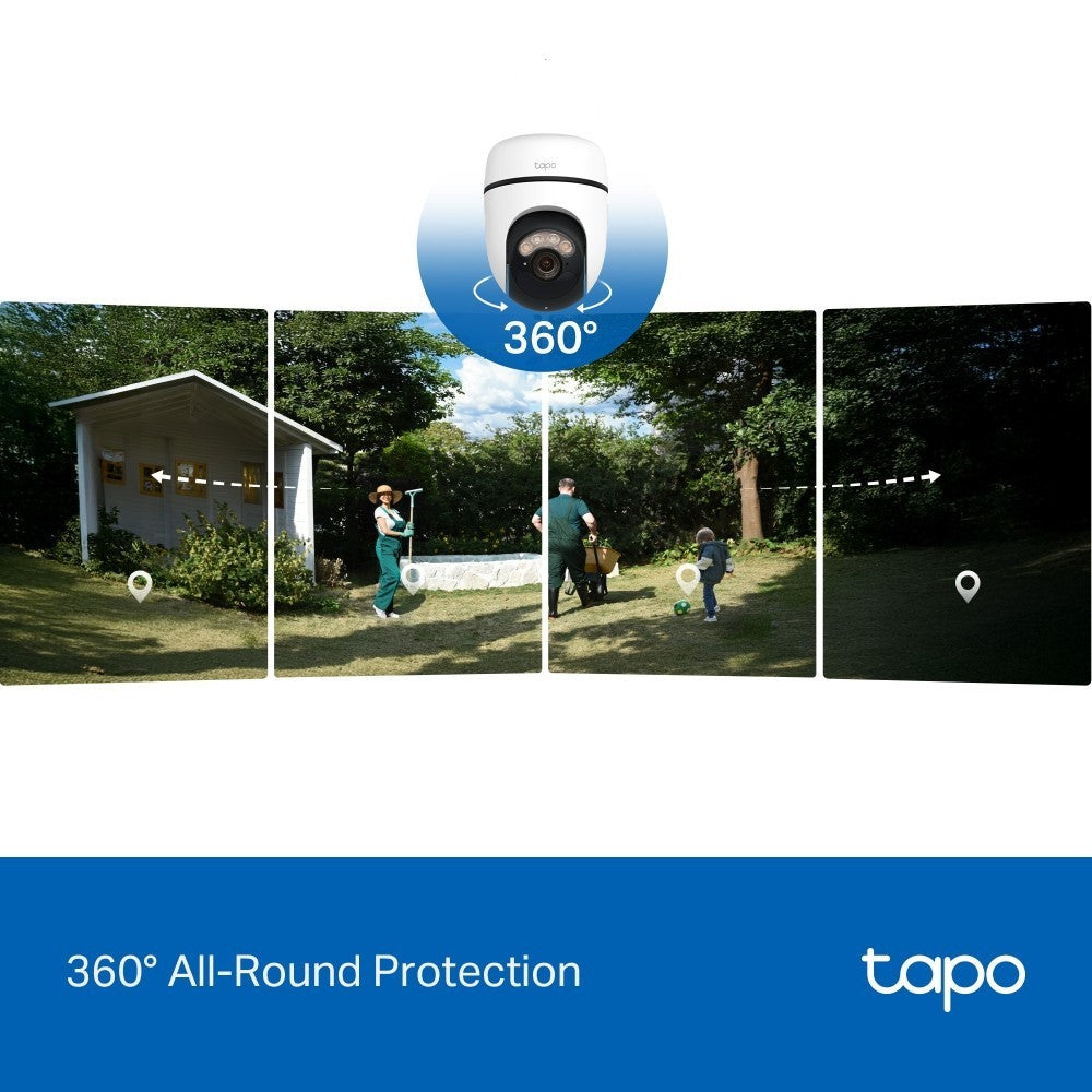 TAPO C630 KIT Solar-Powered Pan/Tilt Security Camera Kit ระบบไร้สาย พร้อมฟีเจอร์ Full-Color