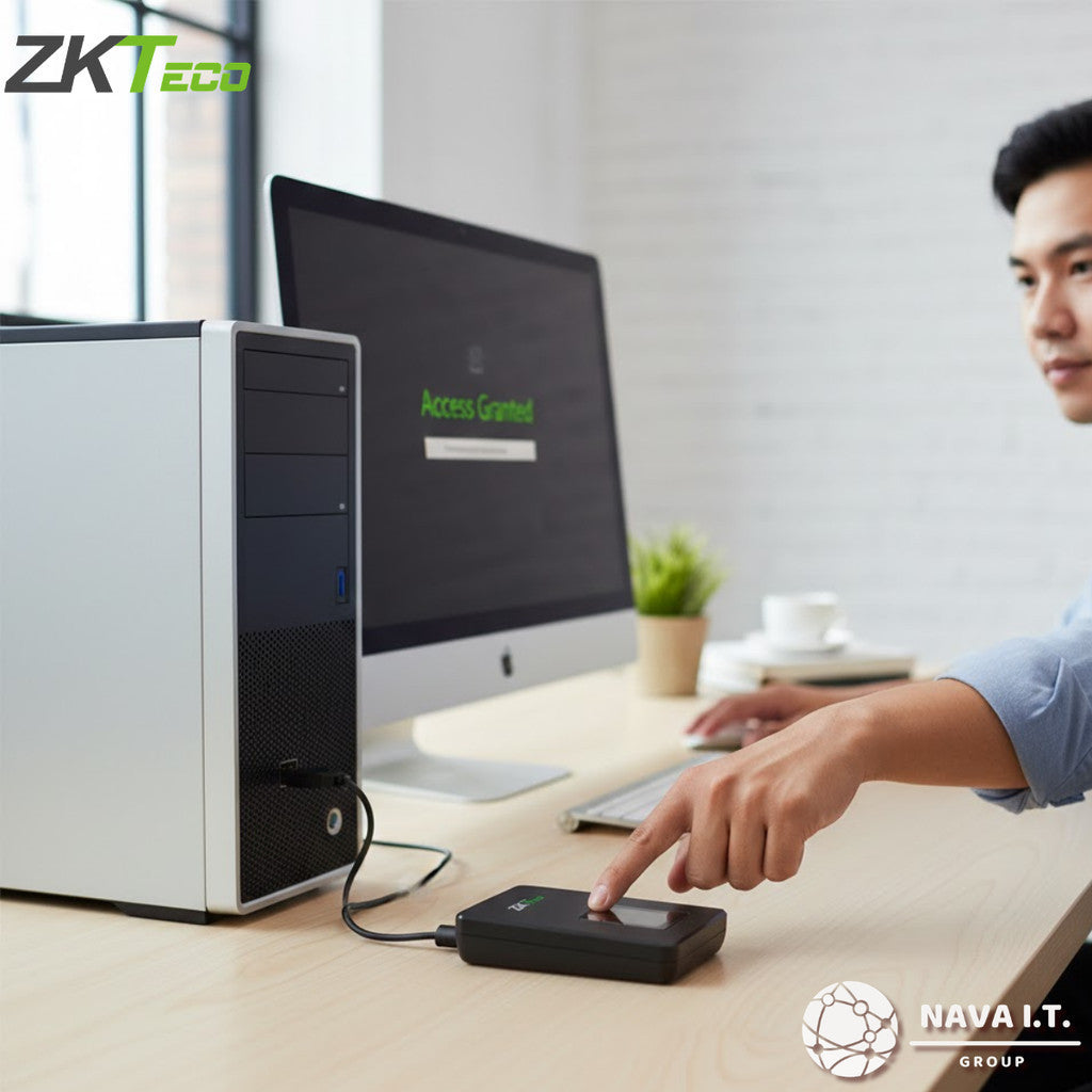ZKTeco ZK-9500 เครื่องสแกนลายนิ้วมือแบบ USB บันทึกลายนิ้วมือเข้าคอมพิวเตอร์