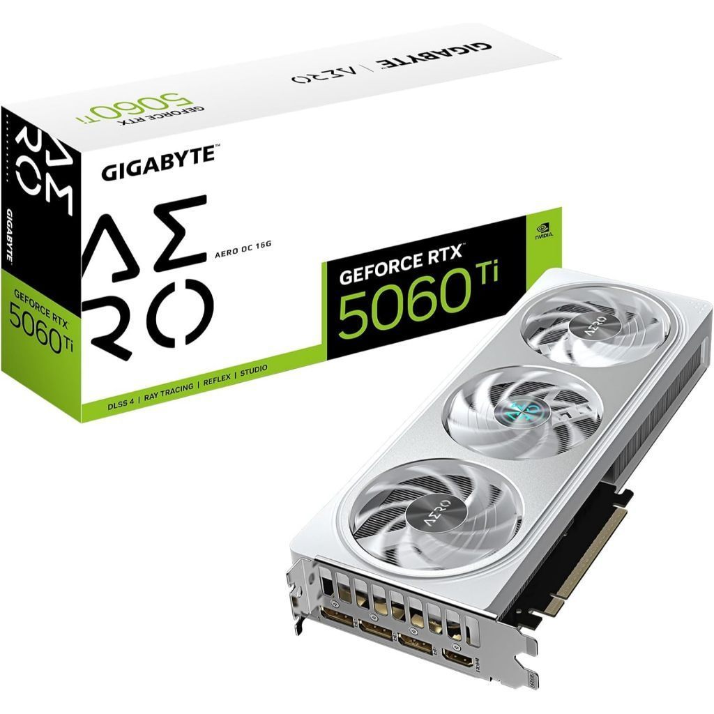 VGA (การ์ดแสดงผล) GIGABYTE GeForce RTX 5060 Ti AERO OC 16G รับประกัน 3 ปี