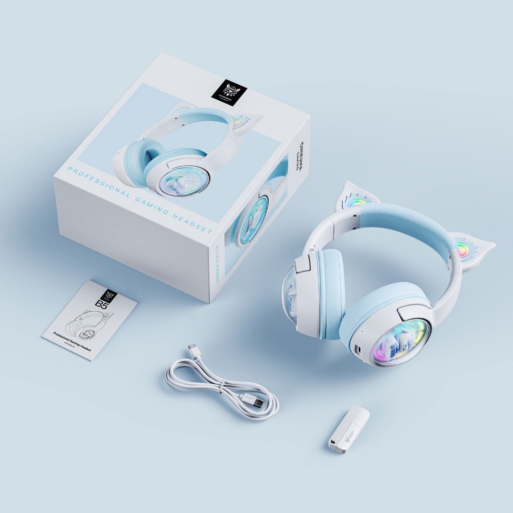 Onikuma KU KU Rabbit Tri-Mode Gaming Headset หูฟังเกมมิ่งไร้สาย รับประกัน 2 ปี