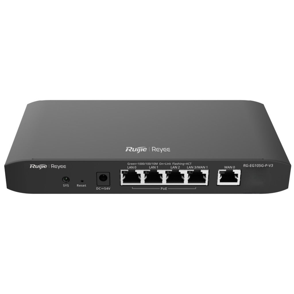 Ruijie Reyee RG-EG105G-P-V3 Cloud Managed PoE เราเตอร์ VPN รับประกันศูนย์ไทย 3 ปี