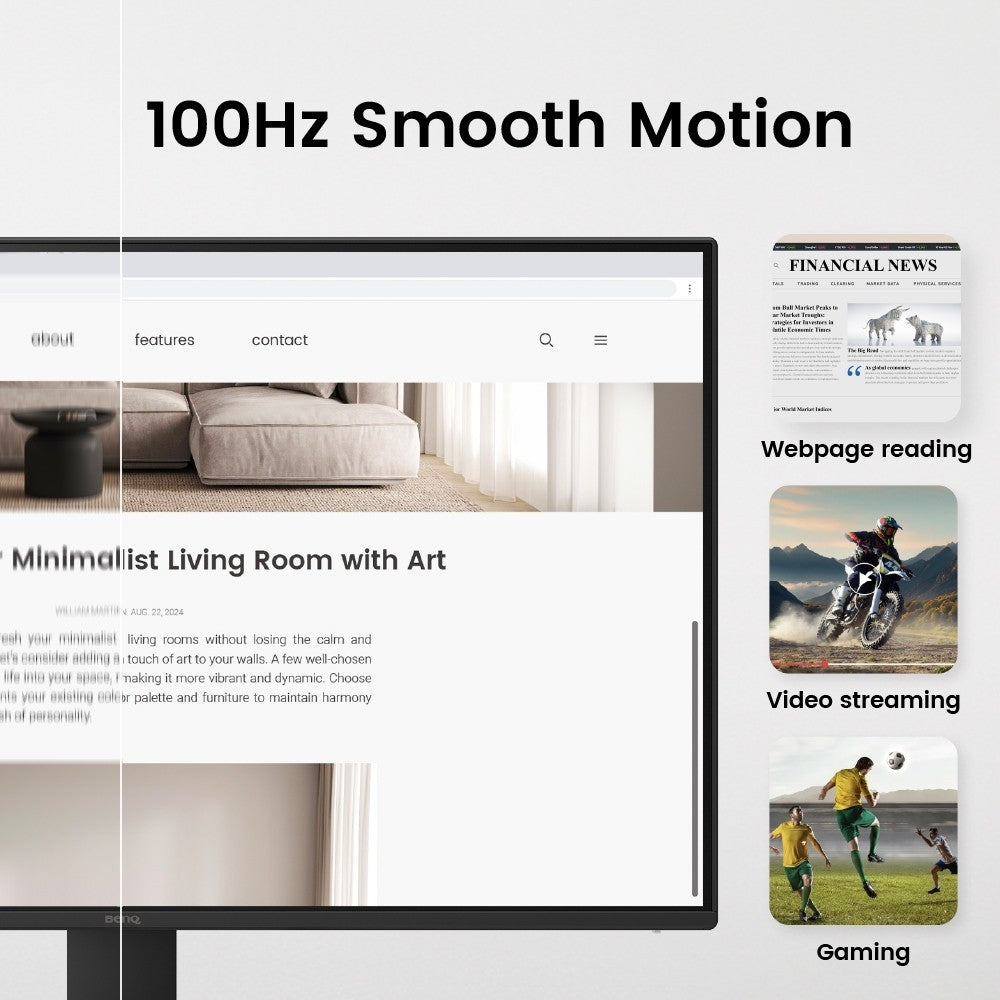 BenQ MONITOR (จอมอนิเตอร์) GW2491 23.8 นิ้ว รับประกัน 3 ปี