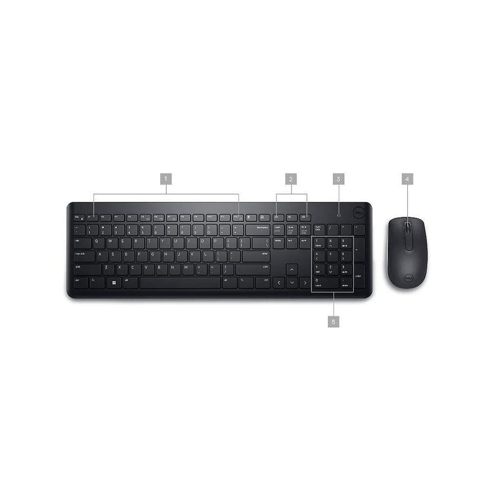 DELL (คีย์บอร์ดและเมาส์) WIRELESS KM3322W EN-TH รับประกัน 3 ปี