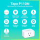 TP-Link Tapo P110M สมาร์ทปลั๊ก Mini Smart Wi-Fi Plug, Energy Monitoring สั่งเปิดปิดเครื่องใช้ไฟฟ้าผ่านแอป Tapo