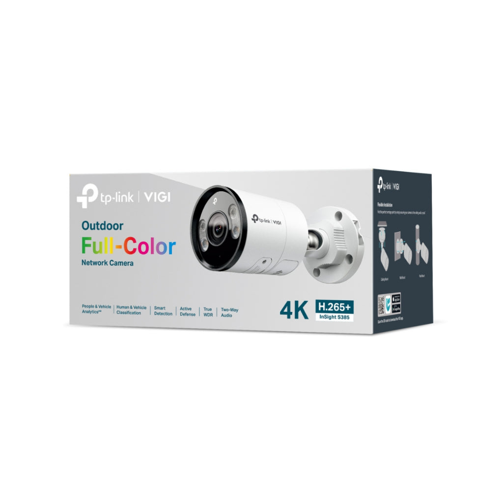 TP-Link VIGI INSIGHT S385 4MM 8MP Bullet  Network Camera กล้องวงจรปิด รับประกัน 3 ปี