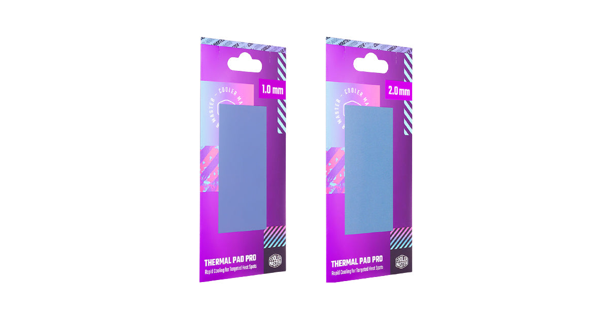 COOLER MASTER ACCESSORIES SILICONE THERMAL PAD PRO (1.0 MM)สีฟ้า ซิลิโคนนำความร้อนซีพียู